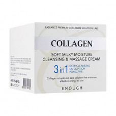 The cleaning and massage cream for a face and body of Enough Collagen Soft Milky Moisture Cleansing and Massage Cream, 300 ml