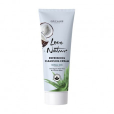 Cleansing cream for washing of Oriflame Love Nature with an organic aloe belief and coconut water, 125 ml