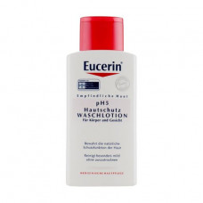 The cleaning Eucerin Sensitive Skin pH5 Skin-Protection Wash Lotion lotion for restoration and protection of sensitive skin of a body, 200 ml