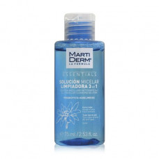 The cleaning 3 in 1 micellar MartiDerm Essentials cleansing micellar solution solution, 75 ml