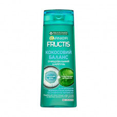 Kokosovy purifying shampoo of Garnier Fructis balance, for fat at roots and hair, dry on tips, 400 ml