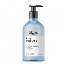 The cleaning L'Oreal Professionnel Serie Expert Pure Resource Shampoo shampoo for hair, inclined to fat content, 500 ml