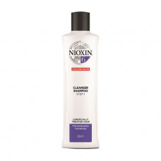 The cleaning Nioxin Thinning Hair System 6 Cleanser Shampoo shampoo with technology of protection of color, 300 ml
