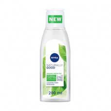 The cleaning tonic for the person Nivea Naturally Good with organic green tea, 200 ml