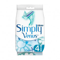 Disposable Gillette Simply Venus 2 razors, female, 4 pieces