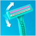 Disposable Gillette Simply Venus 2 razors, female, 4 pieces