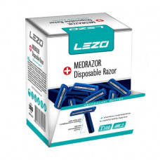 Disposable Lezo Medrazor razors 2 edges unisex, 100 pieces