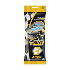 BIC 3 Action disposable razors men's, 4 pieces