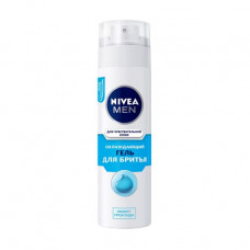 The Effect of a cool cooling Nivea Men shaving gel, for sensitive skin, men's, 200 ml