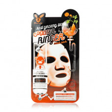 The rejuvenating fabric Elizavecca Milky Piggy Cyborg Red Ginseng Deep Power Ringer Mask Pack face pack with extract of a red ginseng, 23 ml
