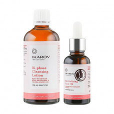 The organic Restoring set Ikarov (purifying two-phase face lotion, 100 ml + the moisturizing face oil, 30 ml)