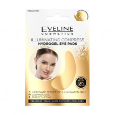 The clarifying hydrogel patches under eyes of Eveline Cosmetics Illuminating Compress Hydrogel Eye Pads, 2 pieces