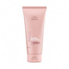 Coloring balm leaving for hair of Wella Professionals Invigo Blonde Recharge Cool Blonde Conditioner for cold light shades, 200 ml