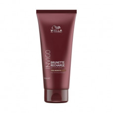 Coloring balm leaving for hair of Wella Professionals Invigo Brunette Recharge Cool Brunette Conditioner for cold brown shades, 200 ml
