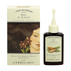 Coloring hair gel with L'Erbolario Gel Al Cacao cocoa of Dark-chestnut, 70 ml