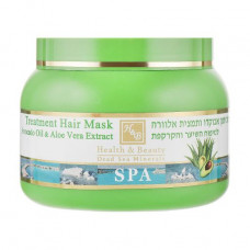The revitalizing Health And Beauty Avocado Oil & Aloe Vera Hair Mask mask for all types of hair, with oil of avocado and an aloe, 250 ml