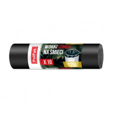 Packages for garbage of Kuchcik black, super strong, 120 l, 10 pieces