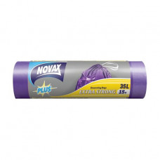 Packages for garbage of Novax of an inhaling of 35 l, 15 pieces
