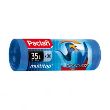 Packages for garbage of Paclan Multitop of 35 l, 30 pieces