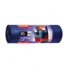 Packages for garbage of Paclan Multitop Lux of 60 l, 16 pieces