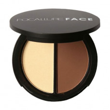 Palette for a konturing of the person Focallure Face Highlighter & Contour Duo 01, 8.4 g