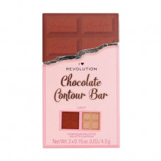 Palette for a konturing of the person I Heart Revolution Chocolate Contour Bar Palette, Light, 9 g