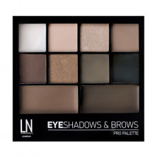 Palette for a make-up of eyes of LN Professional Eyeshadows & Brows Pro Palette Kit 03, 12 g