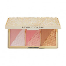 Palette for a make-up of the person Revolution Pro Crystal Luxe Face Palette Peach Royale, 8.4 g