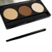 Palette for modeling of eyebrows of Make Up Me FB3 (powder + a concealer + a brush), 8.1 g