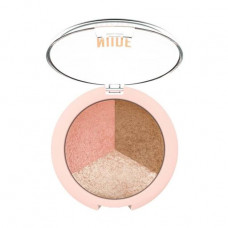 Palette for person 3 skulpturirovaniye in 1 Golden Rose Nude Look Baked Trio Face Powder, 9.5 g
