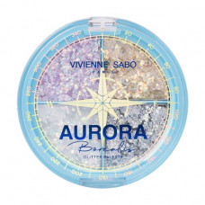 Palette of glitters for a make-up of Vivienne Sabo Aurora Borealis Glitter Palette 01, 1.6 g