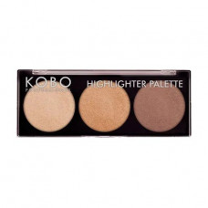 Palette of highlighters for the person Kobo Professional Higlighter Palette Angel Wings, 10 g