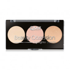 Palette of highlighters for the person Quiz Cosmetics Beauty Obsession Highlighter Palette, 10 g