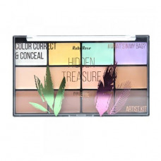 Palette of proofreaders and concealers for the person Ruby Rose Hidden Treasure HB-8098, 21.6 g