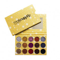 Palette of shadows of Make Up Me GL15G, 15 gliterny shades, 40 g