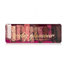 Palette of the eye shadow Eveline Cosmetics Ruby Glamour Eyeshadow Palette, 12 g