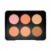 Palette of W7 Cosmetics Big Blush 6 Big Bold Blushers Blush, 12 g