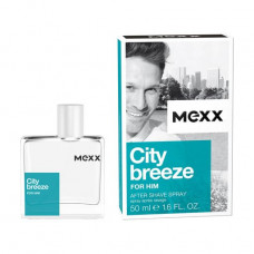The perfumed Mexx City Breeze for Him aftershave lotion of men's, 50 ml