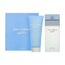 The perfumed set female Dolce & Gabbana Light Blue (toilet water, 100 ml + body cream, 75 ml)