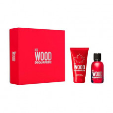 The perfumed set female Dsquared2 Red Wood Pour Femme (toilet water, 100 ml + body lotion, 150 ml)