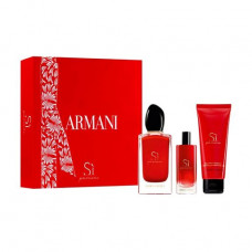 The perfumed set female Giorgio Armani Si Passione (the perfumed water, 100 ml + the perfumed water, 15 ml + body lotion, 75 ml)