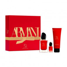 The perfumed set female Giorgio Armani Si Passione (the perfumed water, 50 ml + the perfumed water, 7 ml + body lotion, 75 ml)