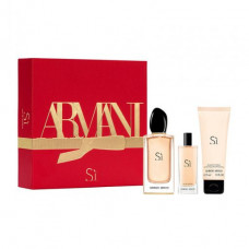 The perfumed set female Giorgio Armani Si (the perfumed water, 100 ml + the perfumed water, 15 ml + losyon for a t_l, 75 ml)