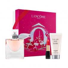 The perfumed set women's Lancôme La Vie Est Belle (the perfumed water, 50 ml + body lotion, 50 ml + lipstick 132, 1.6 g)