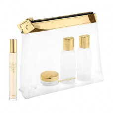 The perfumed set female Paco Rabanne Lady Million (the perfumed water, 10 ml + road tanks, 3 pieces + a make-up bag)