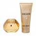 The perfumed set female Paco Rabanne Lady Million (the perfumed water, 80 ml + body lotion, 100 ml)