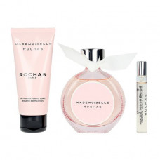 The perfumed set female Rochas Rochas Mademoiselle (the perfumed water, 90 ml + the perfumed water, 7.5 ml + body lotion, 100 ml)