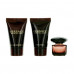 The perfumed set female Versace Crystal Noir (toilet water, 5 ml + shower gel, 25 ml + body lotion, 25 ml)