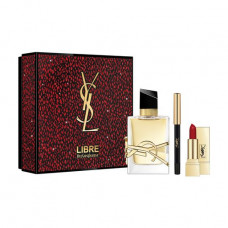 The perfumed set female Yves Saint Laurent Libre (the perfumed water, 50 ml + lipstick for lips, 01 Le Rouge, 1.4 ml + a pencil for a contour of eyes, Black, 0.2 g)