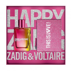 The perfumed set female Zadig & Voltaire This Is Love (the perfumed water, 50 ml + a make-up bag)